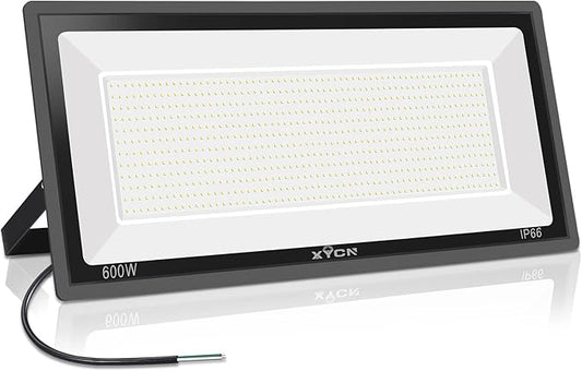 600W LED Stadium Flood Lights Outdoor(3050W Equivalent),67500LM Super Bright LED Arena Lights,100-277V IP66 Waterproof 5000K Daylight White Commercial Lighting for Sports Fields and Counts