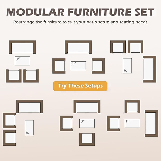 FDW | 4-Piece Patio Furniture Set | Red | Outdoor Wicker Furniture with Coffee Table | Modern Rattan Chairs Conversation Set | Outdoor Seating | Weather-Resistant | for Porch, Garden, Lawn