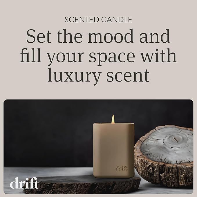 Drift Frosted Spruce/Pine Scented Candle - Winter Candle Decor - 60 Day Burn Time - 10.5 oz