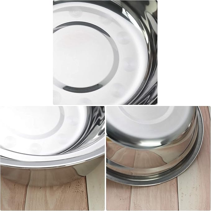 6 Packd Salad Mixing Bowls, Stainless Steel Serving Bowl for Cooking Baking