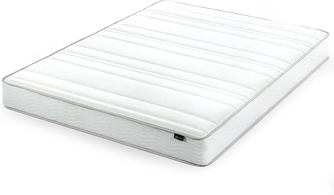 ZINUS 8 Inch Foam and Spring Mattress, Full, CertiPUR-US Certified Foams, Mattress in A Box, White