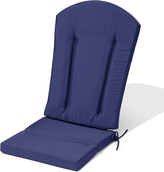 Crestlive Products Adirondack Chair Cushion Outdoor Rocking Chair Cushion Water Resistant 50x20 Inch High Back Patio Replacement Cushions, Navy