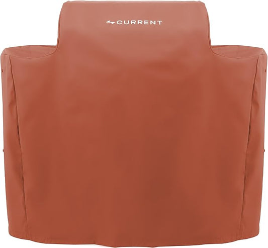 Current® SoftFlex Grill and Griddle Cover, Custom Sized to Fit Both Current Model G Grill & Griddle, Weather Resistant Material, Anti-UV, Lightweight & Flexible, Weatherproof & Durable, Clay