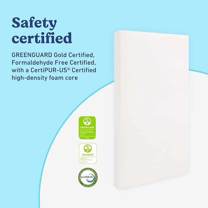 Graco Ultra Dual-Sided Crib Mattress & Protector Value Bundle (2-Pack) – Includes GREENGUARD Gold Certified Crib Mattress, GREENGUARD Gold Certified Waterproof Protector