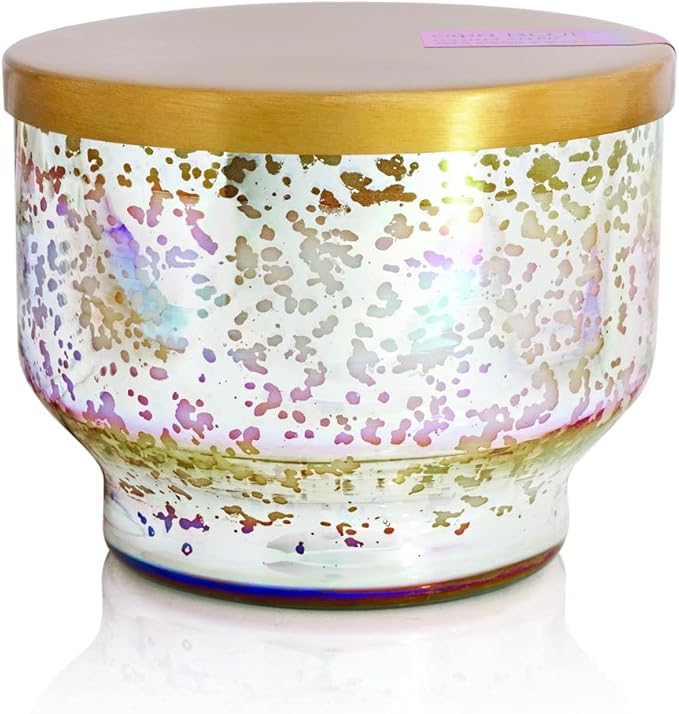 Capri Blue Coconut Santal Scented Candles for Home - Mercury Iridescent Inverted Jar Candles - Housewarming Gifts for Women & Men - Long Burning Soy Wax Blend - Capri Blue Coconut Santal (10 oz)