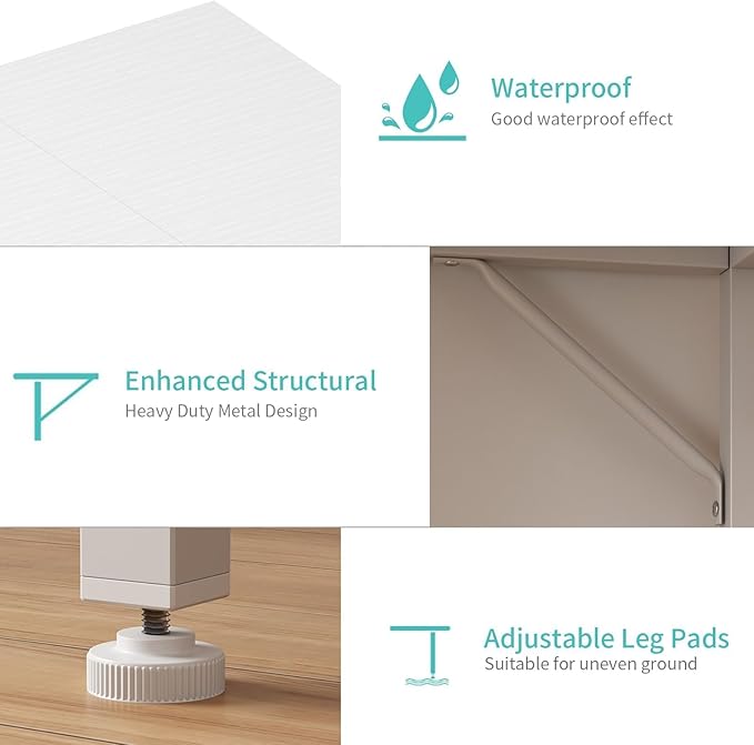 Lufeiya Small White Desk for Small Spaces, 32 Inch Kids Girls Study Writing Desks for Bedroom, Simple Modern Laptop PC Little Side Table with Storage Bag Headphone Hook, White