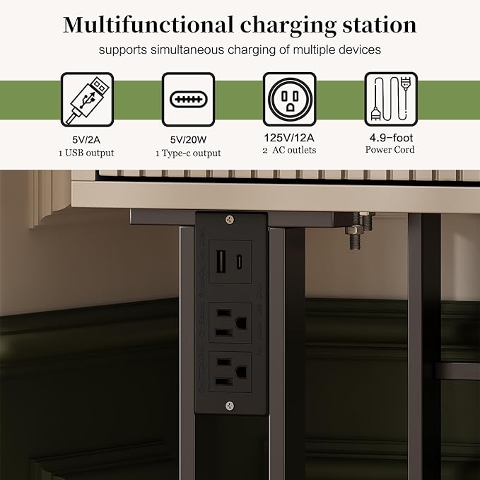 Large Vanity Desk with 3 Color Touch Screen Dimming Mirror, Vanity Desk with Charging Station, Modern Retractable Makeup Dressing Table, Makeup Table with Storage Shelves and 5 Sliding Drawers