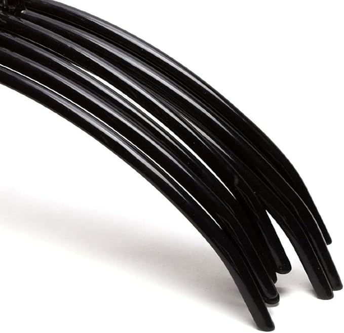 Tosnail 10 Pack Black Super Grippy Slip-Reducing Contour Shirt Hangers, Sweater Hangers, Dimple & Crease Free Hanger Solution - Black