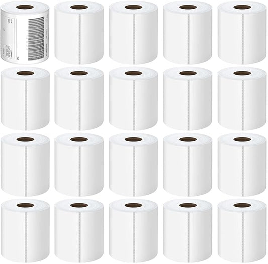 Thermal Labels 4x6 Roll - 6000 Labels, Industrial Labels Direct Thermal Perforated Postage Shipping Label for Rollo, Zebra, MUNBYN and Polono Thermal Printer (NOT for DYMO)
