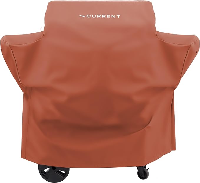 Current® SoftFlex Grill and Griddle Cover, Custom Sized to Fit Both Current Model G Grill & Griddle, Weather Resistant Material, Anti-UV, Lightweight & Flexible, Weatherproof & Durable, Clay