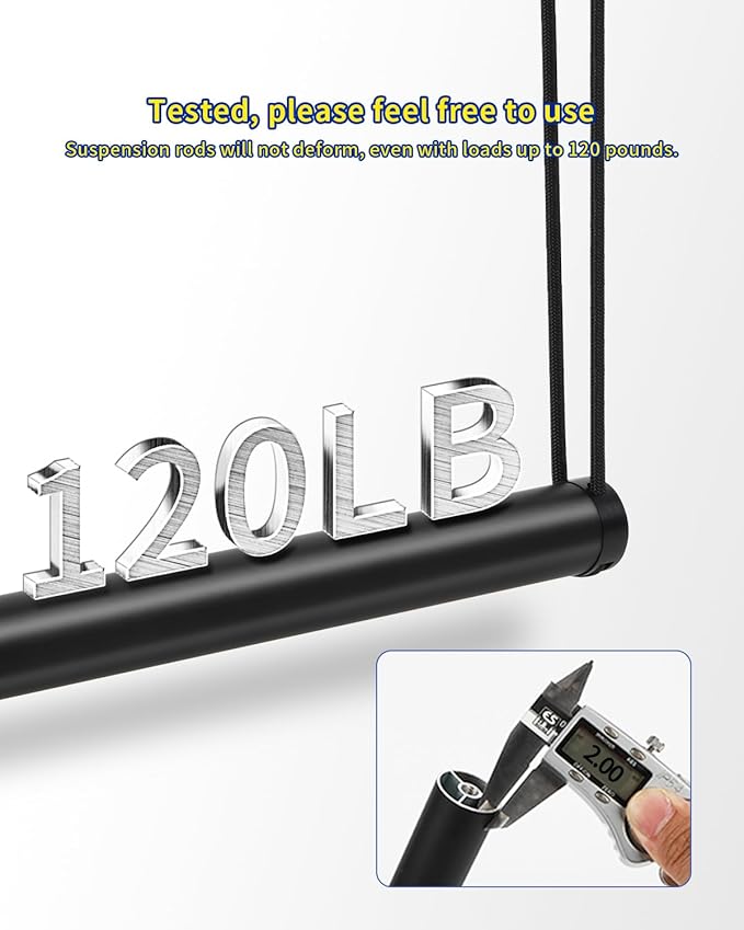 Closet Rods for Hanging Clothes 40'' Black Stepless height adjustment Heavy Duty Closet Rod for Optimize closet storage and organizing space