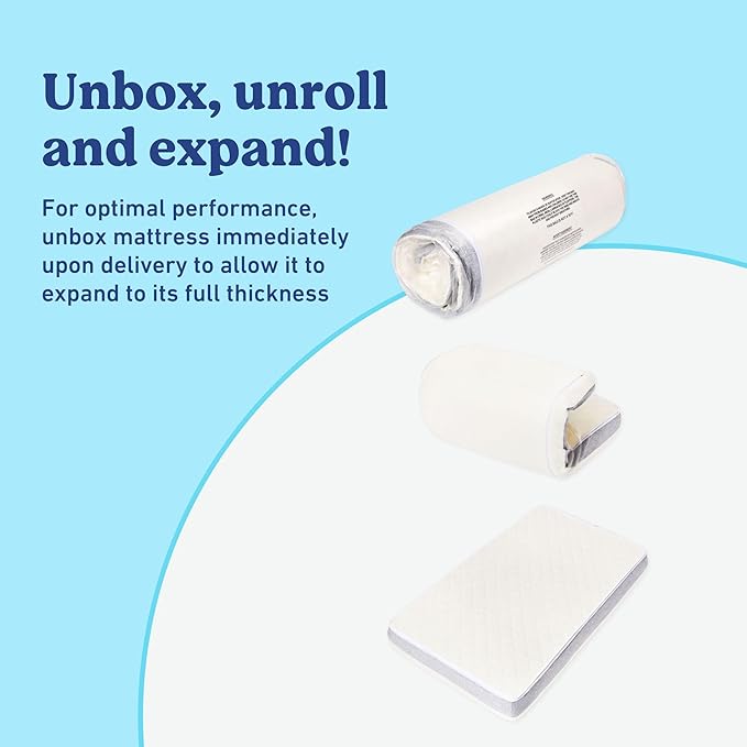 Graco Ultra 2-in-1 Premium Dual Sided Crib & Toddler Mattress - GREENGUARD Gold, CertiPUR-US Certified Foam, Machine Washable Cover with 100% Waterproof Surface, Fits Standard Baby Crib & Toddler Beds