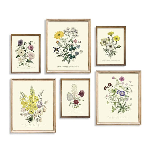 Rustic Modern French Country Cottagecore Wall Art - Watercolor Vintage Flower Poster Print - Primitive Green Magnolia Leaves Pictures Gallery Gift - Farmhouse Plant Botanical Floral Kitchen Room Décor