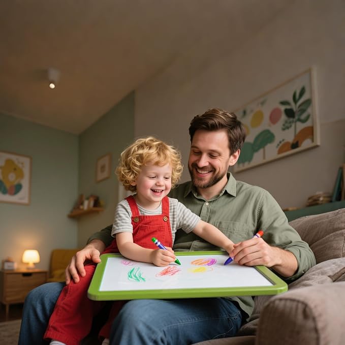 Portable whiteboards, Drawing Boards, and Writing Boards, 12"x16" Portable Modern Color Frame erasable Writing Boards, Suitable for to-do List Recording in Offices, Homes, and Schools (Green)