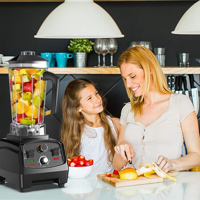 Professional Countertop Blender with 2200-Watt Base, Shakes and Smoothies Blender,Built-in Timer,High Power with 2L Jar