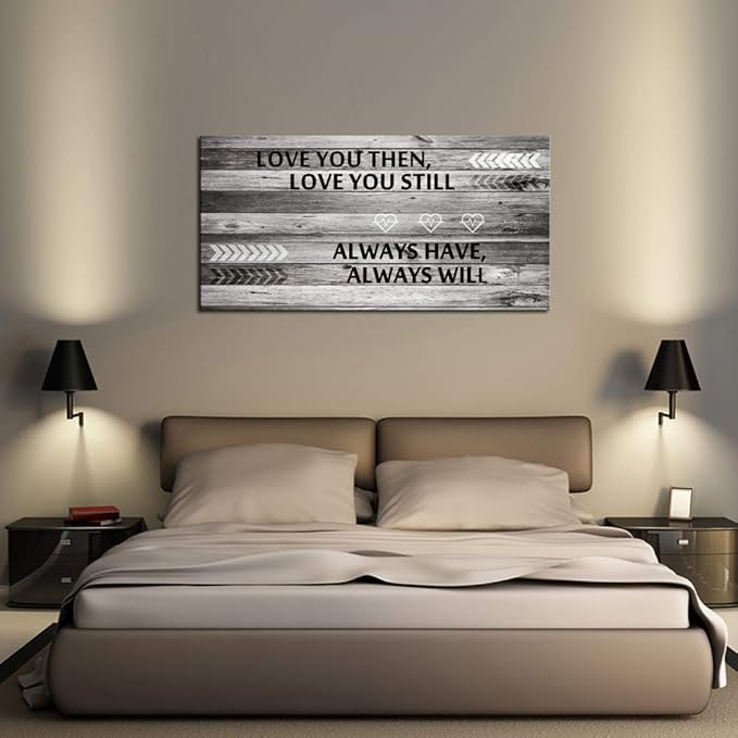 A71874 Canvas Wall Art Love You Still Large Wall Art (Ready to Hang) for Master Bedroom Wall Decor (28inchx56inch)