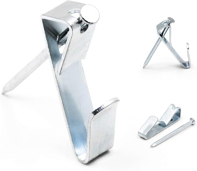 30 lb Picture Hanging Hooks with Wall Nails - 1000 Pack - Heavy Picture Hangers - Bulk 1000 Pack