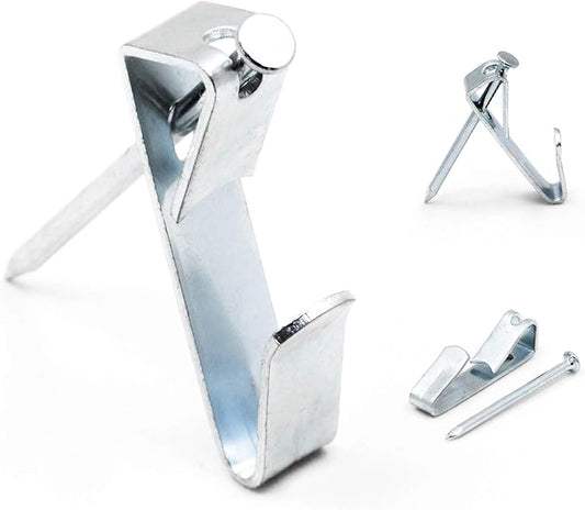 30 lb Picture Hanging Hooks with Wall Nails - 1000 Pack - Heavy Picture Hangers - Bulk 1000 Pack