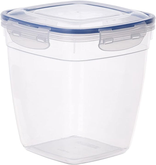 Superio Airtight Food Storage Container with Leakproof Lid, 14 Cups, 112 Oz- BPA Free Sealed Container for Kitchen, Pantry, Fridge, Clear, Deep