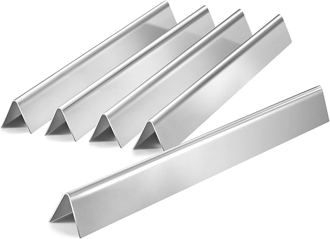 GGC 21" Flavorizer Bars Replacement for Weber 7534 Spirit 200 Series E200 E210 S210 S210 with Side-Controls, Fit for Weber Spirit 500, Genesis Silver A, 5 PCS Stainless Steel Flavor Bars