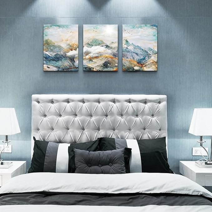 DZRWUBHS Abstract Canvas Wall Art - Large Size Decor for Living Room, Bedroom & Office - 20x28, 3 Piece Set