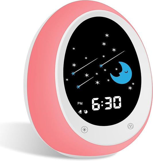 Ok to Wake Clock, Sleep Training Kids Alarm Clock with Sun & Moon, Green Light Red Light, Nap Timer for Toddler Children