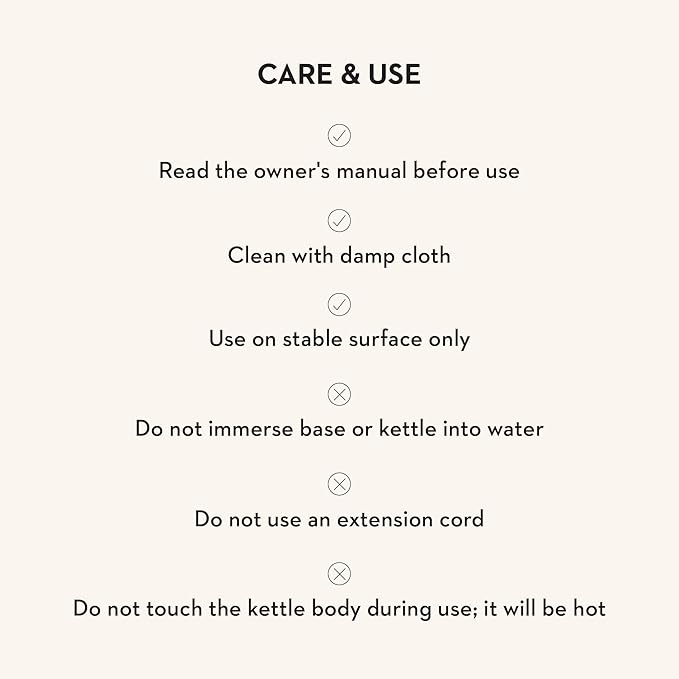 MACKENZIE-CHILDS Electric Kettle, Stainless-Steel Tea Kettle, Black-and-White Courtly Check