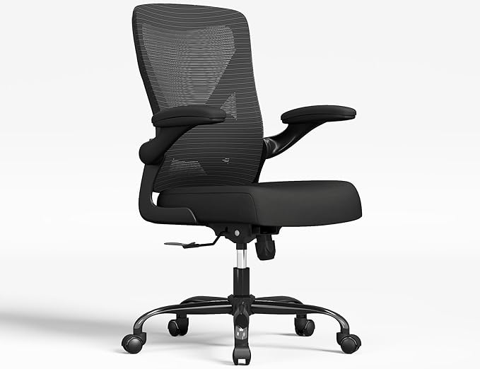 Ergonomic Office Chair - X-Shaped Computer Desk Chair Comfy, Gaming Chair, Office Chair with Lumbar Support, Mesh Office Chairs, Desk Chair for Long Hours(Black Orange)