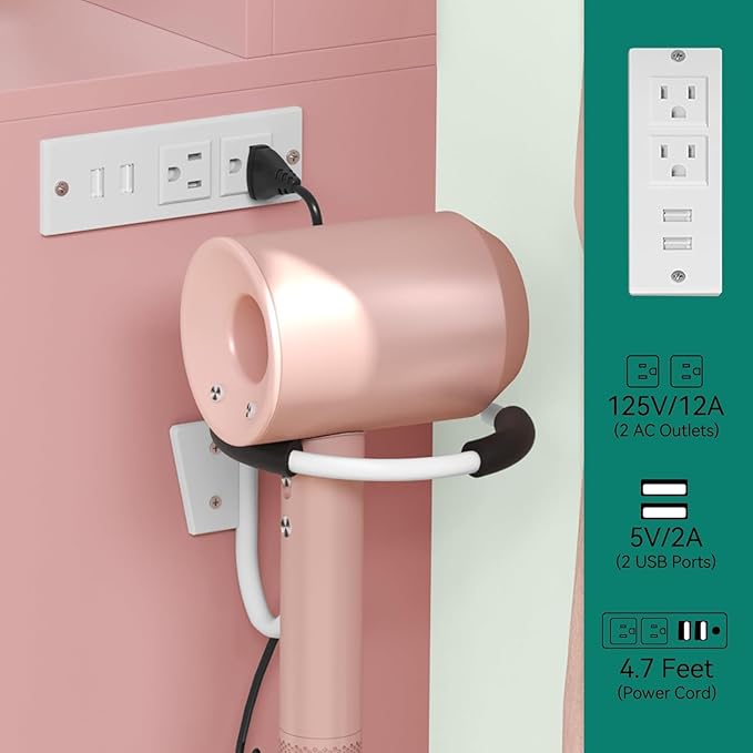 YITAHOME Vanity Set with Mirror and Lights, Makeup Vanity Set with 11 LED Lights, Dressing Table with 4 Drawers and Stool, Ample Storage, Power Strip, for Dressing Area, Light Pink