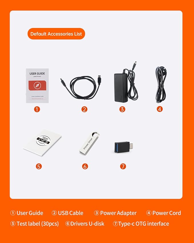 Bluetooth Thermal Label Printer, Wireless 4x6 Shipping Label Printer for Small Business Shipping Packages, Compatible with iPhone, Android, Mac, Windows, Etsy, Ebay, Shopify, USPS (White)