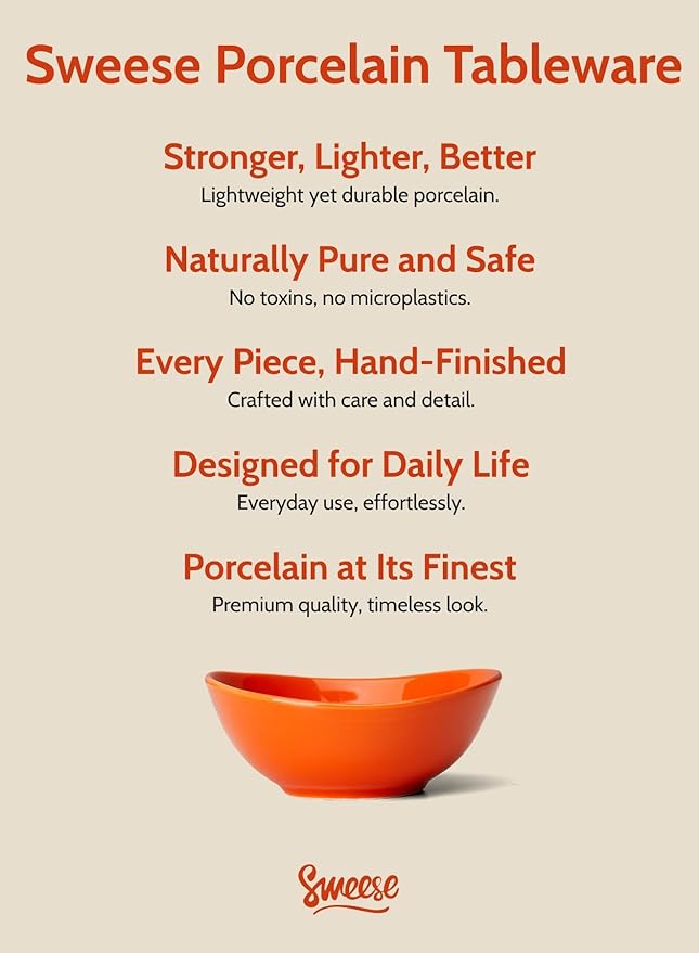 Sweese Porcelain 4oz Bowls Set of 6, Assorted Colors - Durable for Sauce, Dipping, Snack Side Dishes, Microwave Dishwasher Safe