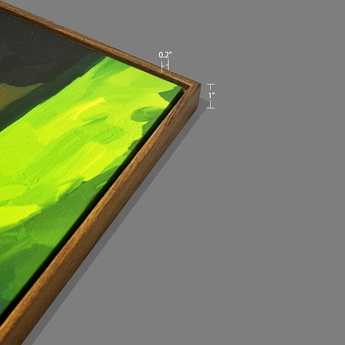 Evanthia Framed Canvas Wall Art Valley of Light Nature Wall Art Nature Wall Decor for Living Room, Bedroom, Office or Farmhouse Style Home 18x24inch（45x60cm）.