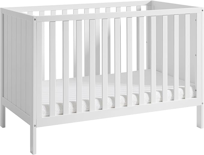 HARPPA Grevia 5 in 1 Convertible Crib, 3 Adjustable Heights, Converts to Toddler Bed, Daybed, Sofa and Full-Size Bed, Fits Standard Baby Crib Mattress, White
