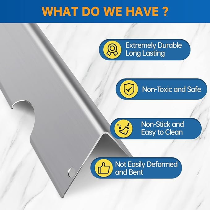 Stainless Steel Grill Flavorizer Bar BBQ Gas Grill Replacement Parts for Weber Genesis II 300 Series Genesis II E-310 E-315 E-330 E-335 S-310 S-335 Gas Grill