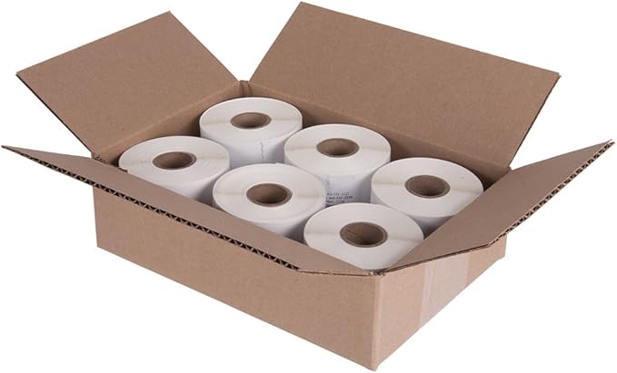 2 1/4in X 4in Name Badge Labels by Kenco, Compatible with Dymo 30857 (6 Pack)