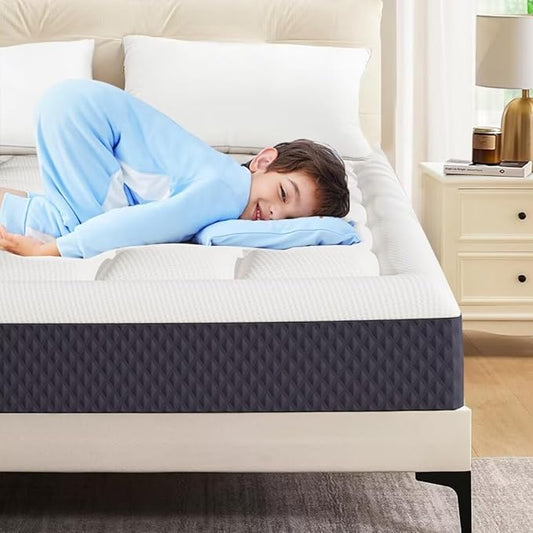 8 inch Twin Size Memory Foam Mattress in a Box – Cooling Gel‑Infused Foam, Pressure‑Relief Comfort, Fiberglass-Free, CertiPUR‑US® Certified