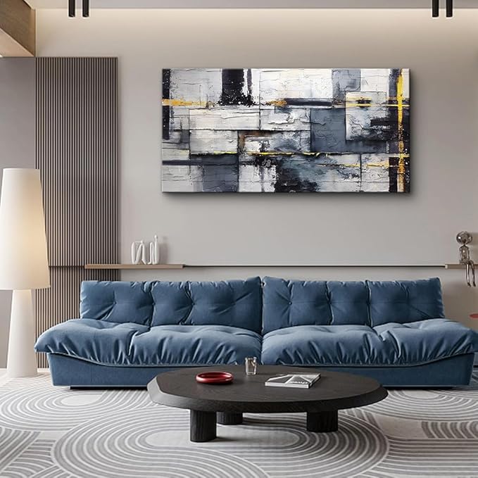 hyidecorart Modern Minimalism Abstract Wall Paintings Wall Art For Living Room Canvas Wall Decor For Office Bedroom Wall Decoration Wall Pictures Artwork Prints Home Decor Ready to Hang Mural 40x20