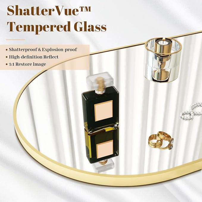 Koonmi Full Length Mirror, 64"x21" Arched Gold Mirror Full Length, Standing Hanging or Leaning Full Body Mirror with Aluminum Alloy Frame for Living Room and Bedroom