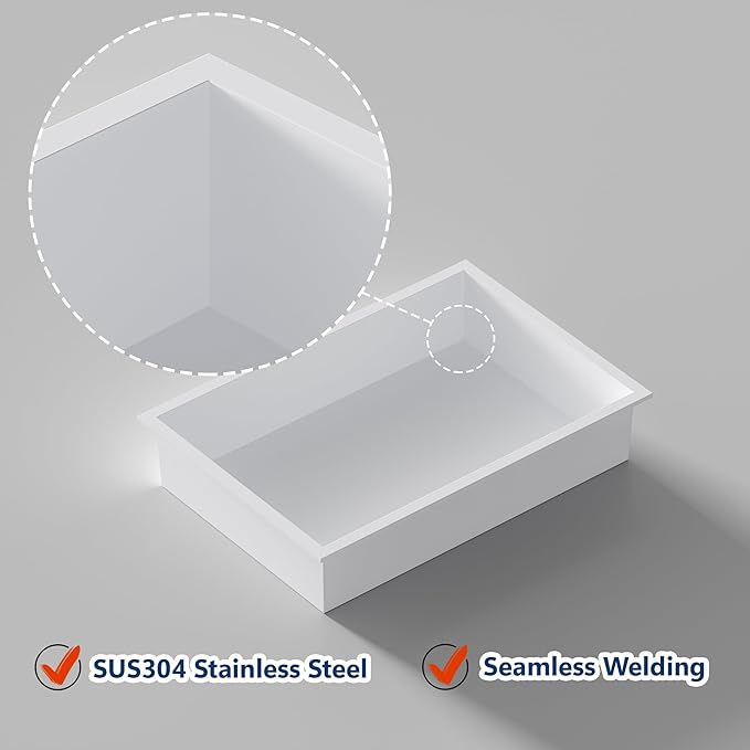 Stainless Steel Shower Niche 18" X 12", No Tile Needed Wall Niche, Recessed Shower Shelf for Bathroom Storage, Matte White