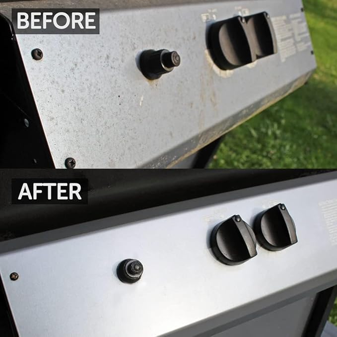 CARON & DOUCET - BBQ Grill Cleaner Oil | 100% Plant-Based & Vegan | Best for Cleaning Barbeque Grills & Grates | Use with Wooden Scrapers, Brushes, Accessories & Tools | Great Gift for Dad! (8oz)