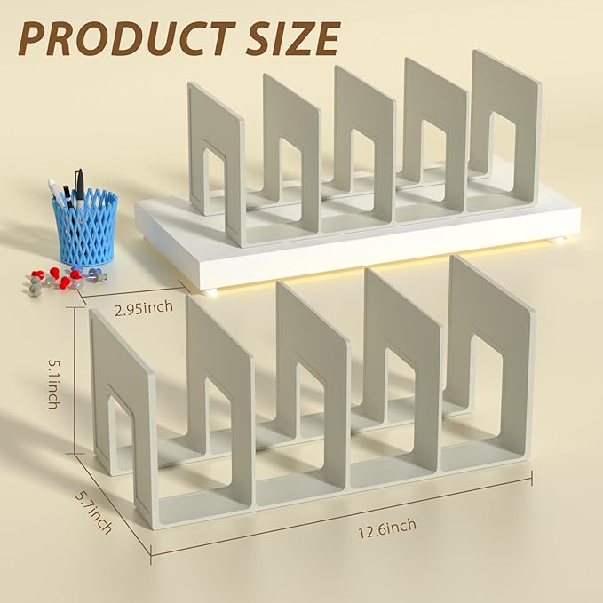 Kids Shoe Rack - 2 Pack Shoe Organizer for Toddlers & Children, Space-Saving Nursery Shoe Storage Shelf, Small Baby Shoes Display Rack for Closet/Entryway, for Desk File Book Organizer (White)