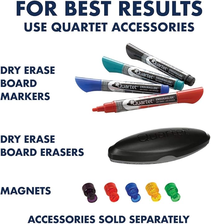 Quartet Matrix Modular Magnetic Whiteboard, 23" x 23", Includes Tray and Marker, Silver Aluminum Frame (M2323)