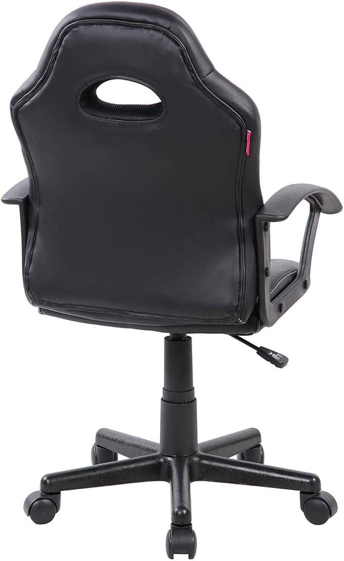 Techni Mobili Kid's Gaming and Student Racer Chair with Wheels, Resemblance of a sport's car interior, Polypropylene, Blue