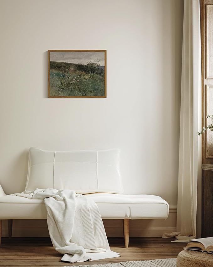 InSimSea Framed Canvas Wall Art, Vintage Decor, Rustic Room Decor, Classical Paintings, Wall Art Prints for Home, Kitchen, Farmhouse, Bathroom, 9"x11"