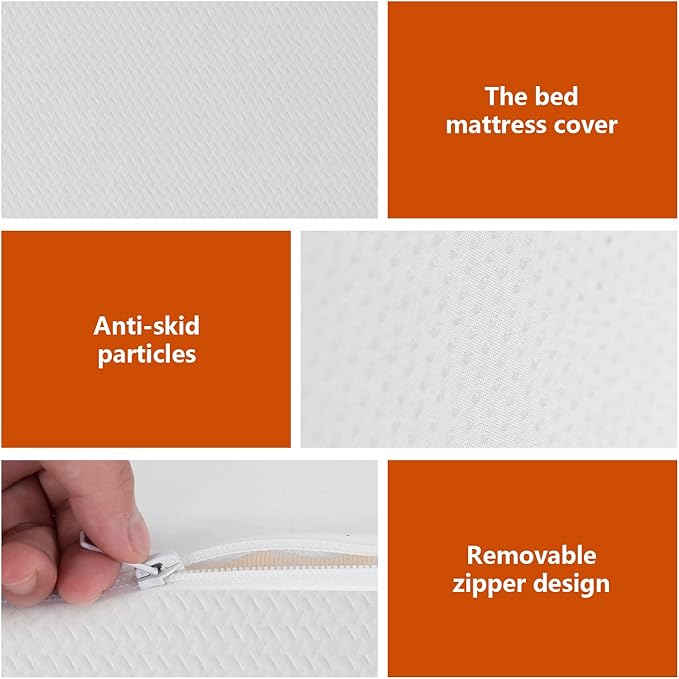 5 Inch Gel Memory Foam Mattress Medium Firm Mattresses CertiPUR-US Certified Bed-in-a-Box Pressure Relieving King Size,Fiberglass Free，White