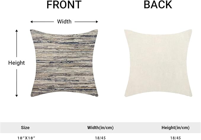 Boho Pillow Covers 18x18 Pack of 2 Gray Art Painting Decorative Throw Pillow Covers Outdoor Decor Bohemian Abstract Modern Decor Pillowcase Farmhouse Linen Cushion Case for Home Sofa Couch