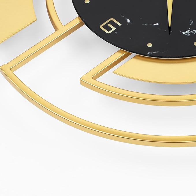 FLEBLE Wall Clock,Decorative Wall Clocks Pendulum,Silent Quality Quartz Wall Clock Battery Operated,Large Clock for Living Room,Kitchen,Home,Bathroom,Bedroom Wall Decor,15x24 inches