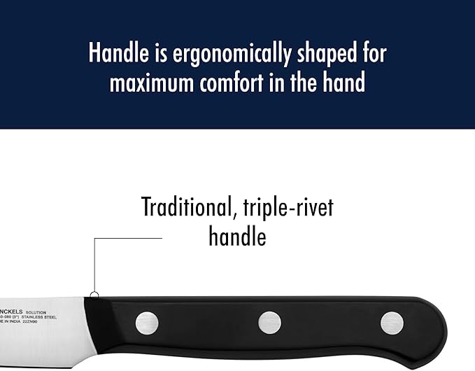 HENCKELS Solution Razor-Sharp 7-pc Knife Set, Chef Knife, Bread Knife,German Engineered Informed by 100+ Years of Mastery, Brown