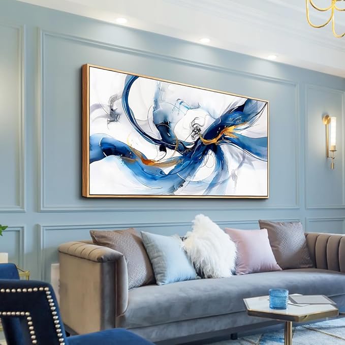 hyidecorart Canvas Prints Wall Art For Living Room Large Wall Decor for Bedroom Abstract Painting Wall Artworks Hang Pictures For Office Decoration Minimalism Decor Posters Wood Framed Hotel Mural