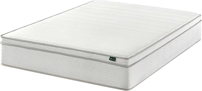 ZINUS 12 Inch Foam and Spring Hybrid Mattress [New Version], King, Fiberglass Free, Medium Firmness, Durable Support, Certified Safe Foams & Fabric, Mattress in A Box